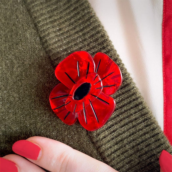 ERSTWILDER - Remembrance Poppy Mini Brooch