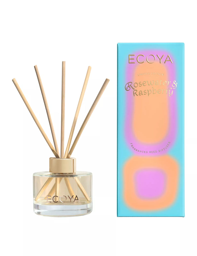 ECOYA High Summer Rosewater & Raspberry Mini Reed Diffuser