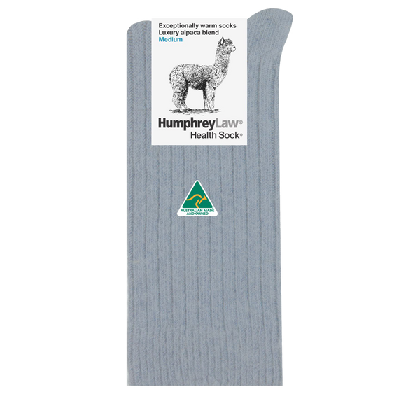 Humphrey Law Alpaca Health Sock - Silver Grey