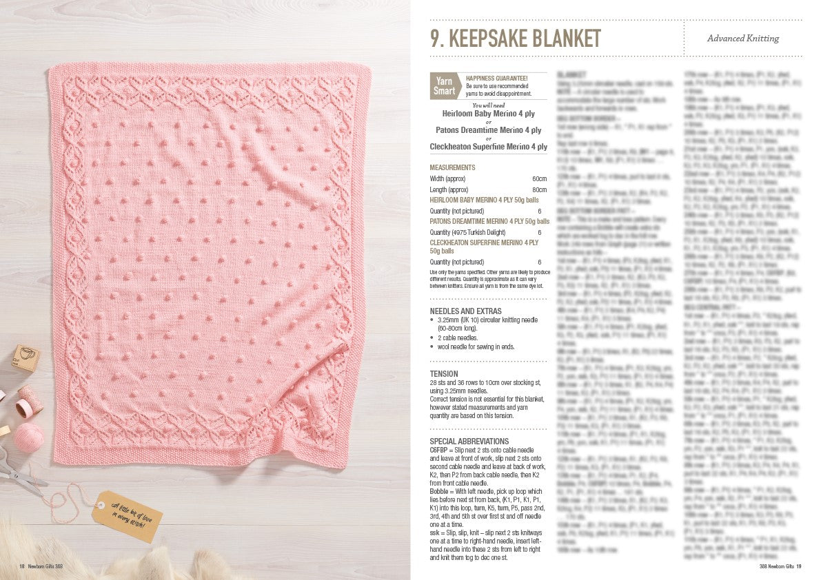 Newborn Gifts — Knitting Book 368