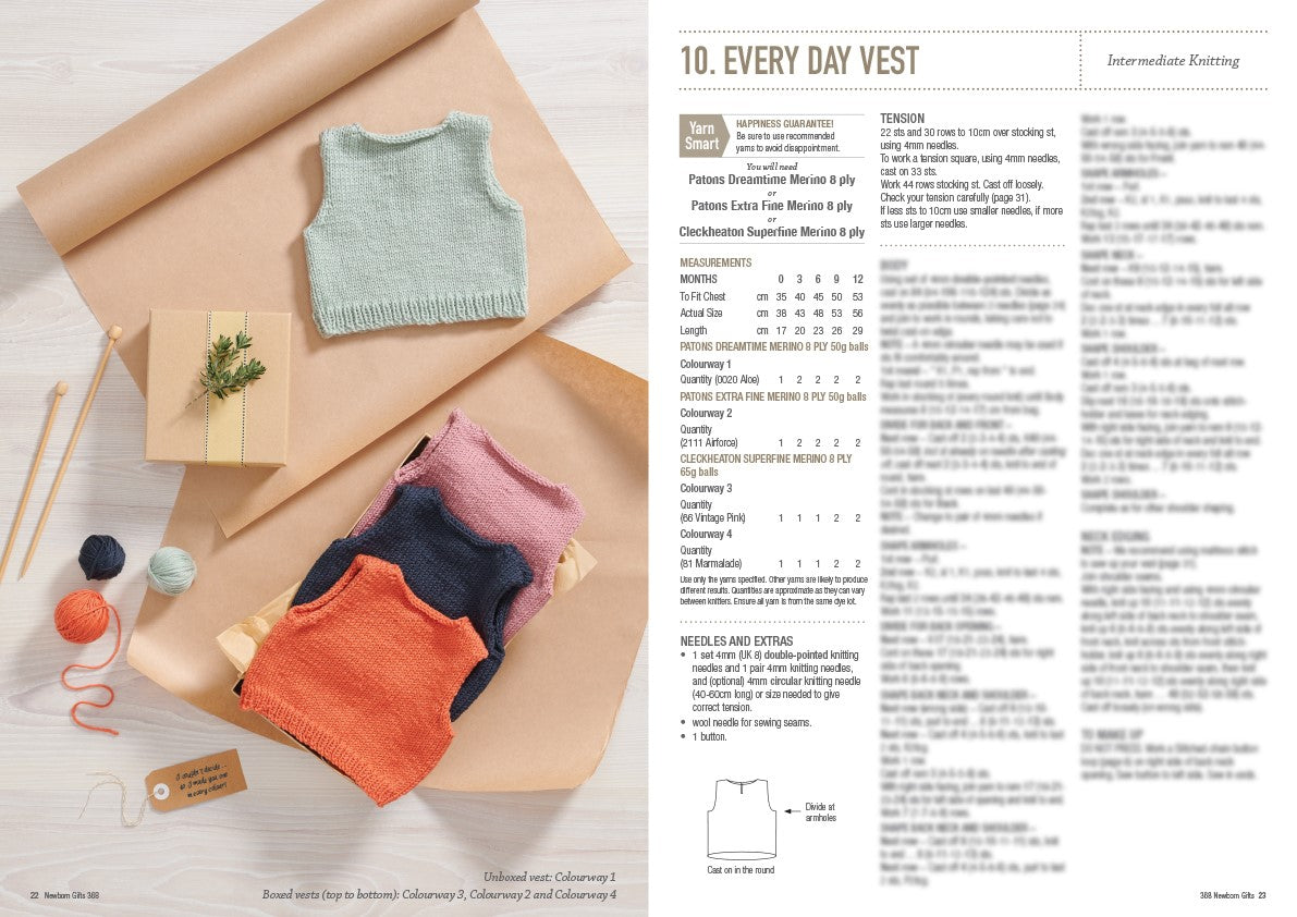 Newborn Gifts — Knitting Book 368