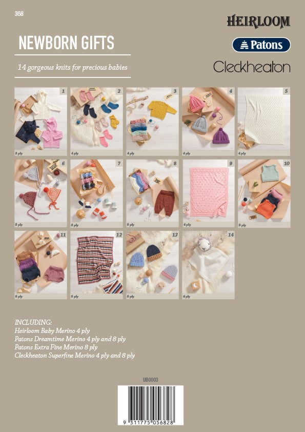 Newborn Gifts — Knitting Book 368