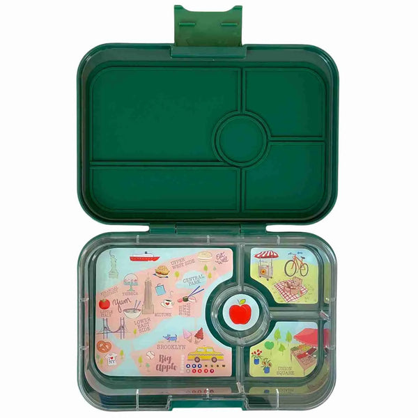 Yumbox Tapas Greenwich Green 4 Compartment Tray New York City