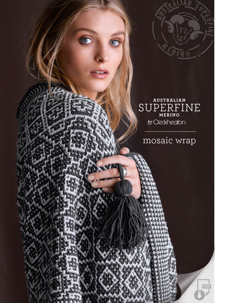 Knitting Pattern Mosaic Wrap