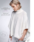 Knitting Pattern — Diamond Poncho & Scarf