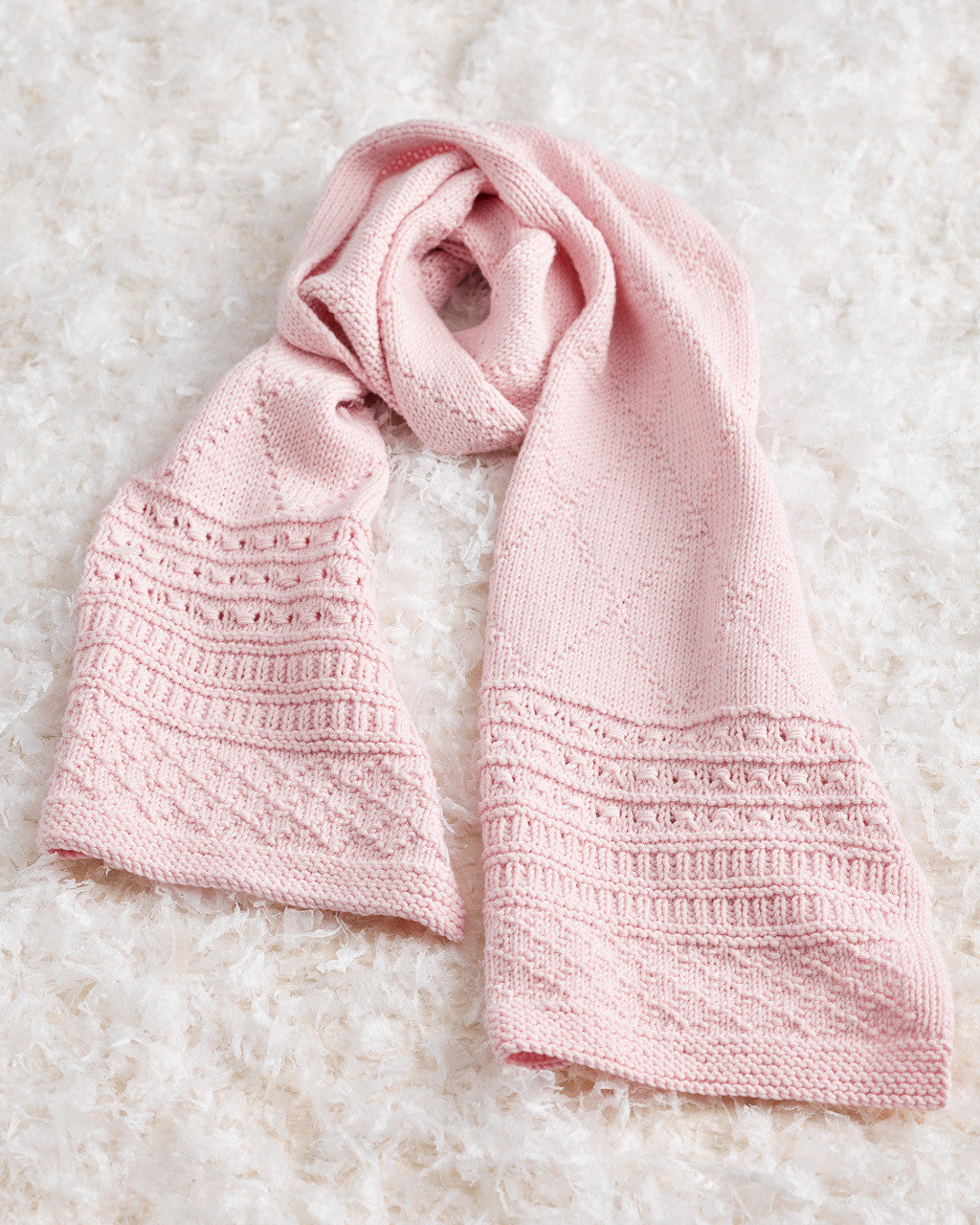 Knitting Pattern — Diamond Poncho & Scarf