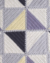 Crochet Pattern Baby's Triangle Rug