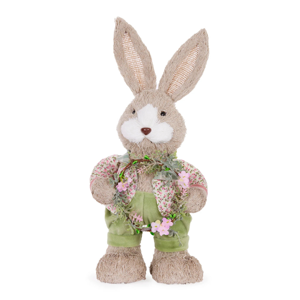 HOLLY & IVY 44 CM BLOOMING BUNNY WITH WREATH