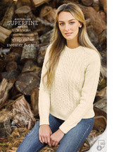 Knitting Pattern — Wrap Cable Sweater & Cardi