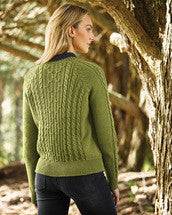 Knitting Pattern Wrap Cable Sweater & Cardi