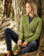 Knitting Pattern — Wrap Cable Sweater & Cardi