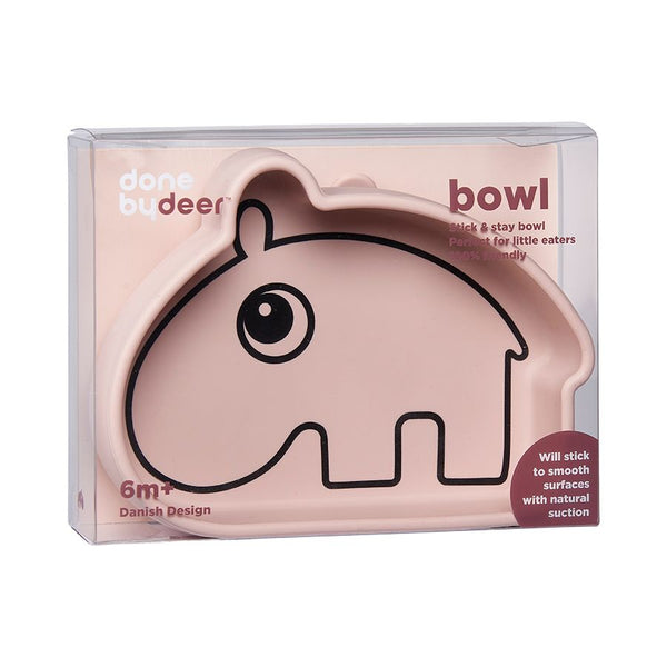 Done By Deer silicone stick & stay bowl - ozzo - pink