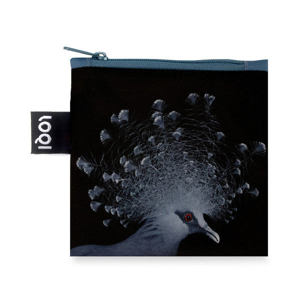 Reusable Bag LOQI National Geographic Collection - Crowned Pigeon