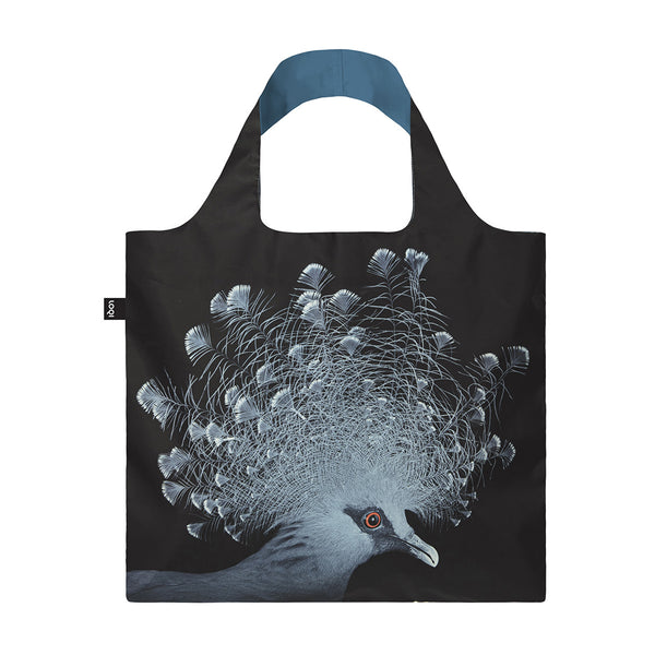 Reusable Bag LOQI National Geographic Collection - Crowned Pigeon