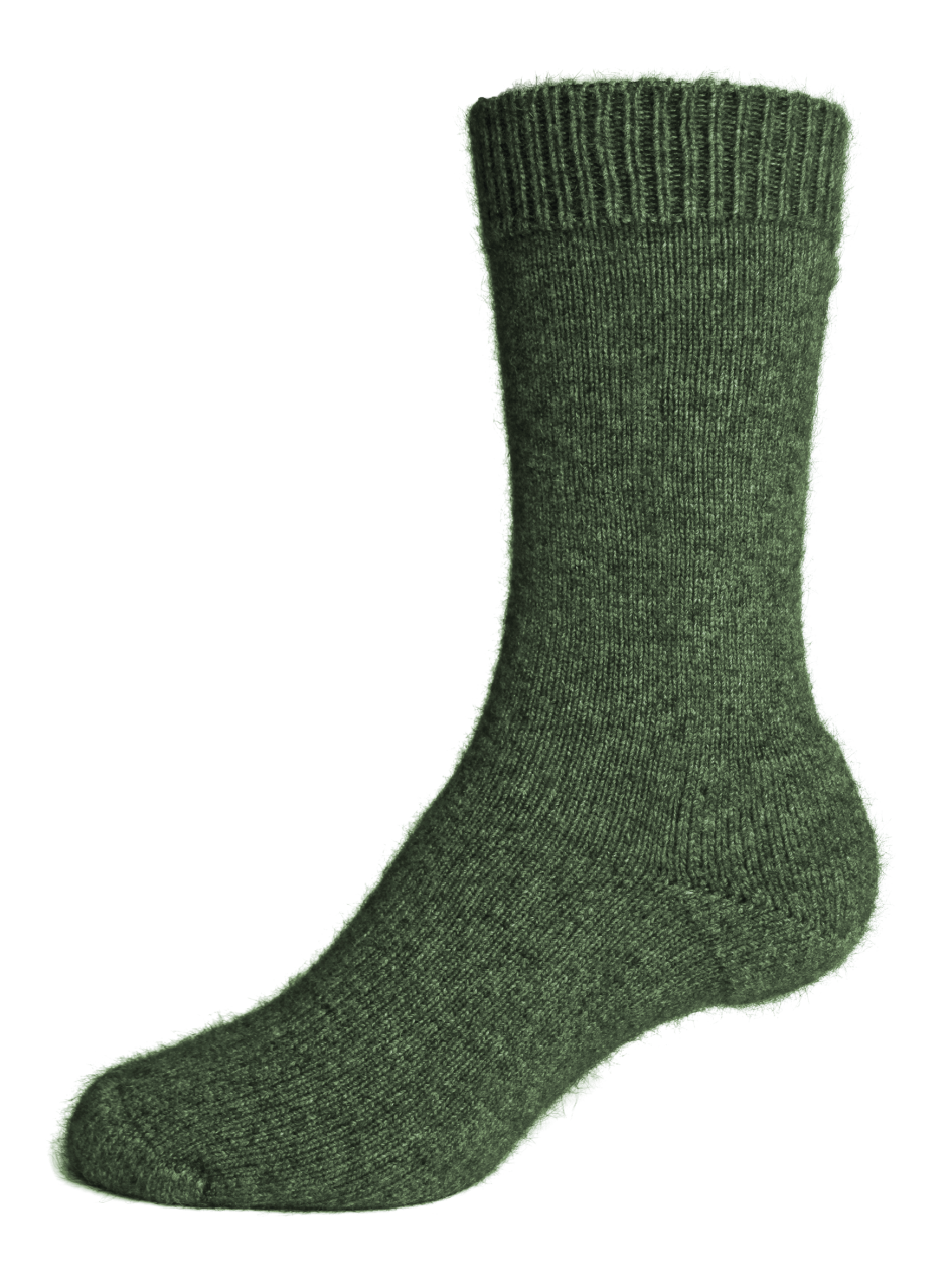 Noble Wilde Possum Merino Socks — Poppy Red