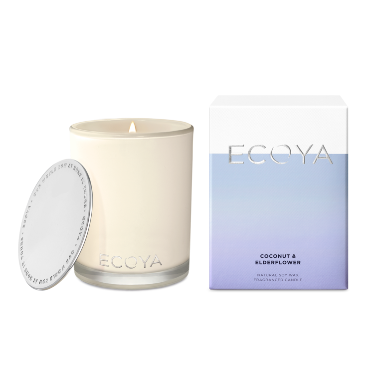 Ecoya Madison Soy Candle 400g — Coconut & Elderflower