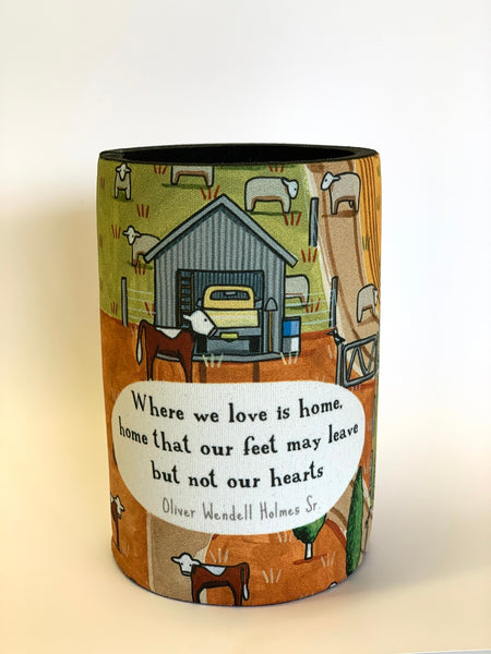 Red Tractor Designs Stubby Holder - A Sunny Day