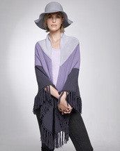 Knitting Pattern — Tri-colour Shawl & Kerchief
