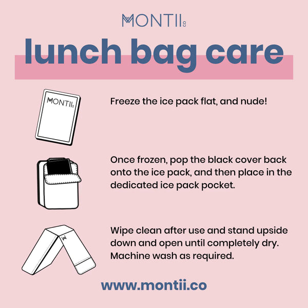 MontiiCo Medium Insulated Lunch Bag Petals
