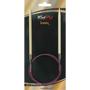 Knit Pro Giant Fixed Circular Needles Basix Birch 20mm x 120cm