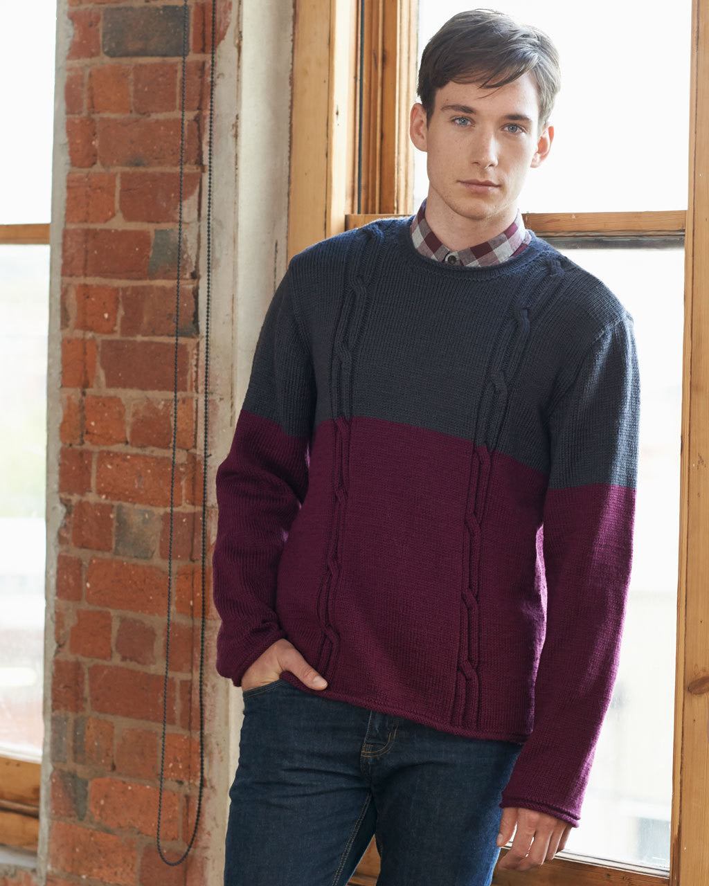 Knitting Pattern — Tall Cable Sweater