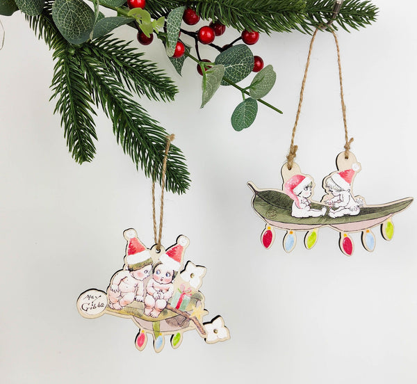 May Gibbs Christmas Hanging Decorations Set of 2